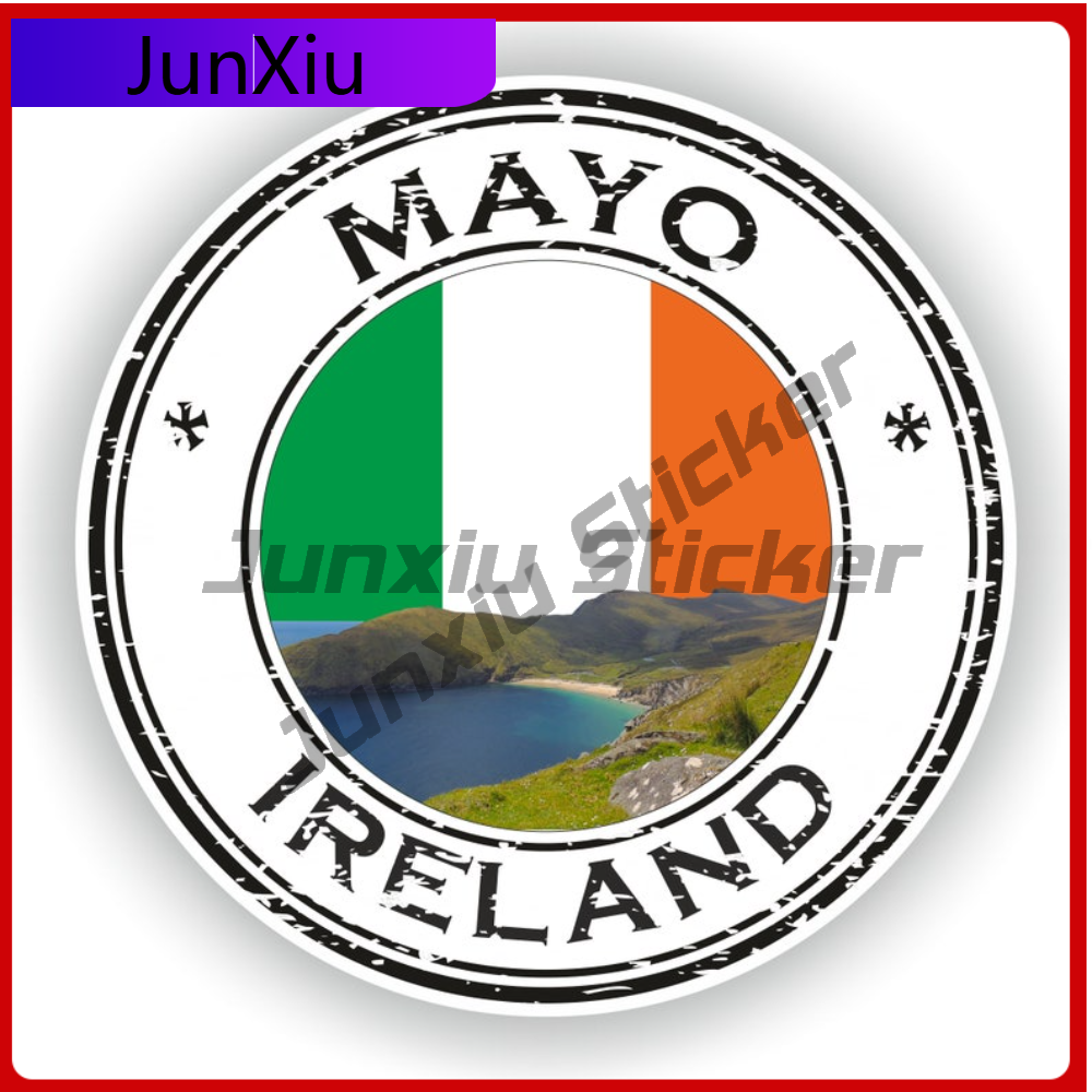Car Accessories Ireland - Ireland Mayo Seal Sticker Round Premium