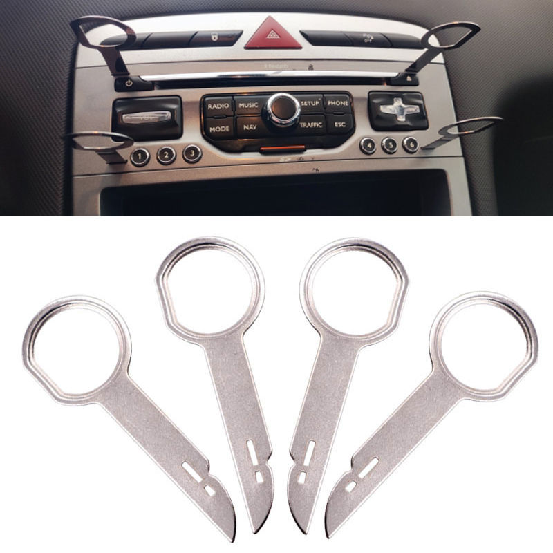Car Accessories Low Price - 4PCS Radio Stereo Removal Extractor Key