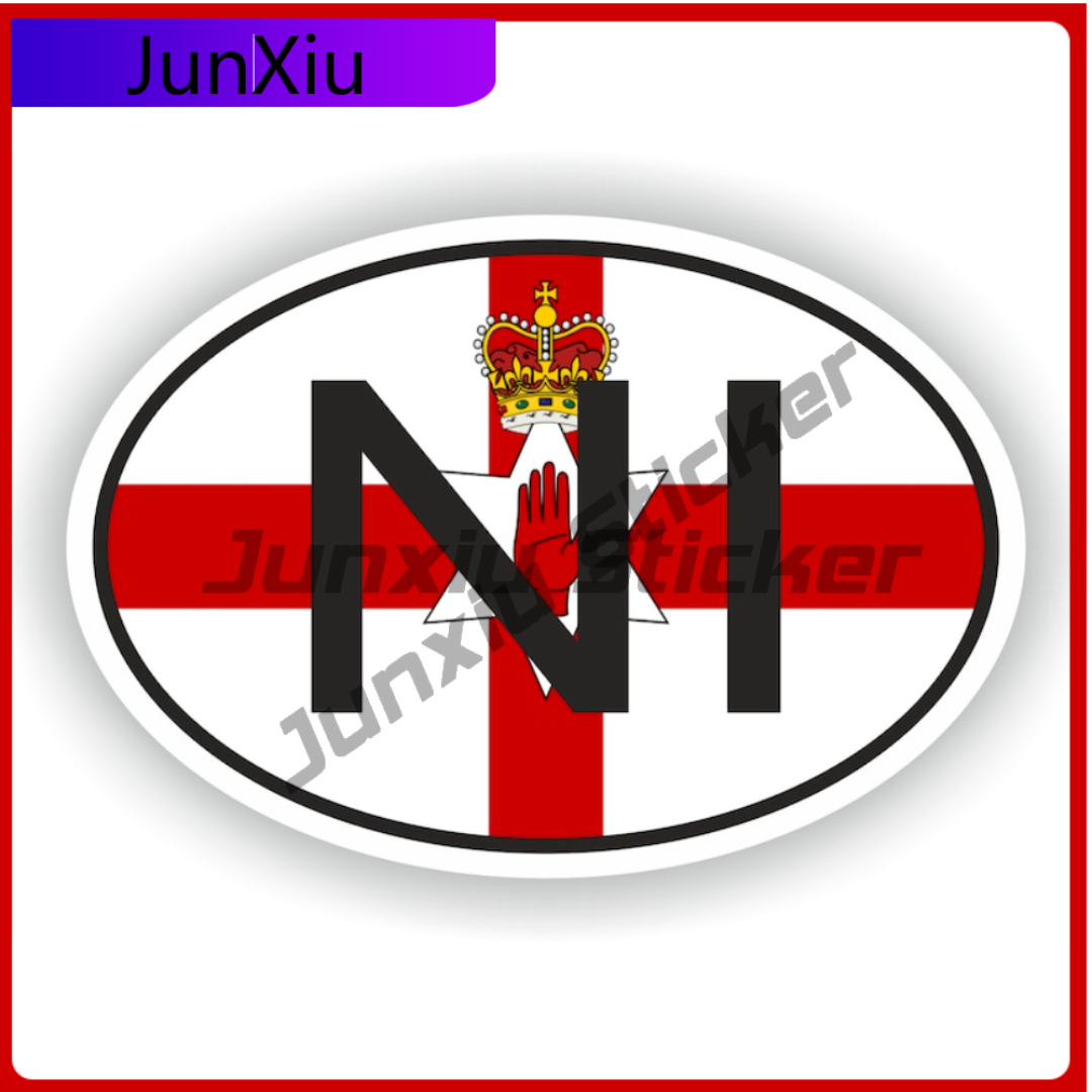 Car Accessories Ireland - NORTHERN IRELAND Country Code Oval Sticker