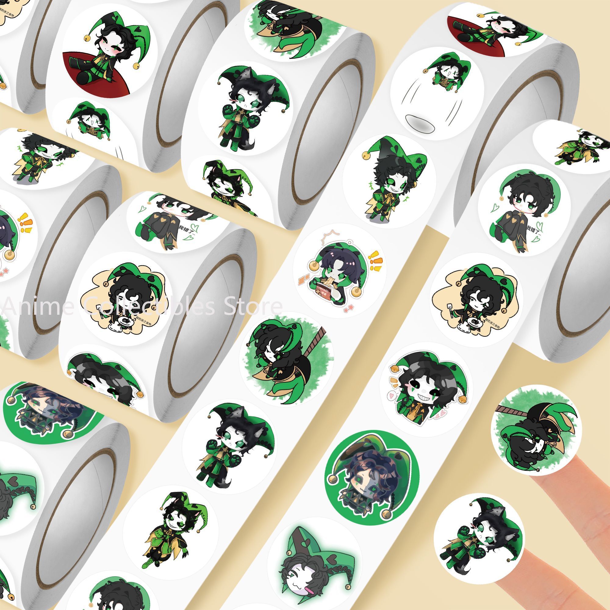 Car Accessories Ebay - 500Pc/Roll Anime The Freak Circus‌ Harleguin