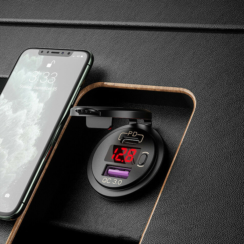 Portable QC 3.0+ PD Dual USB F - đánh giá và giá Car Accessories Qc