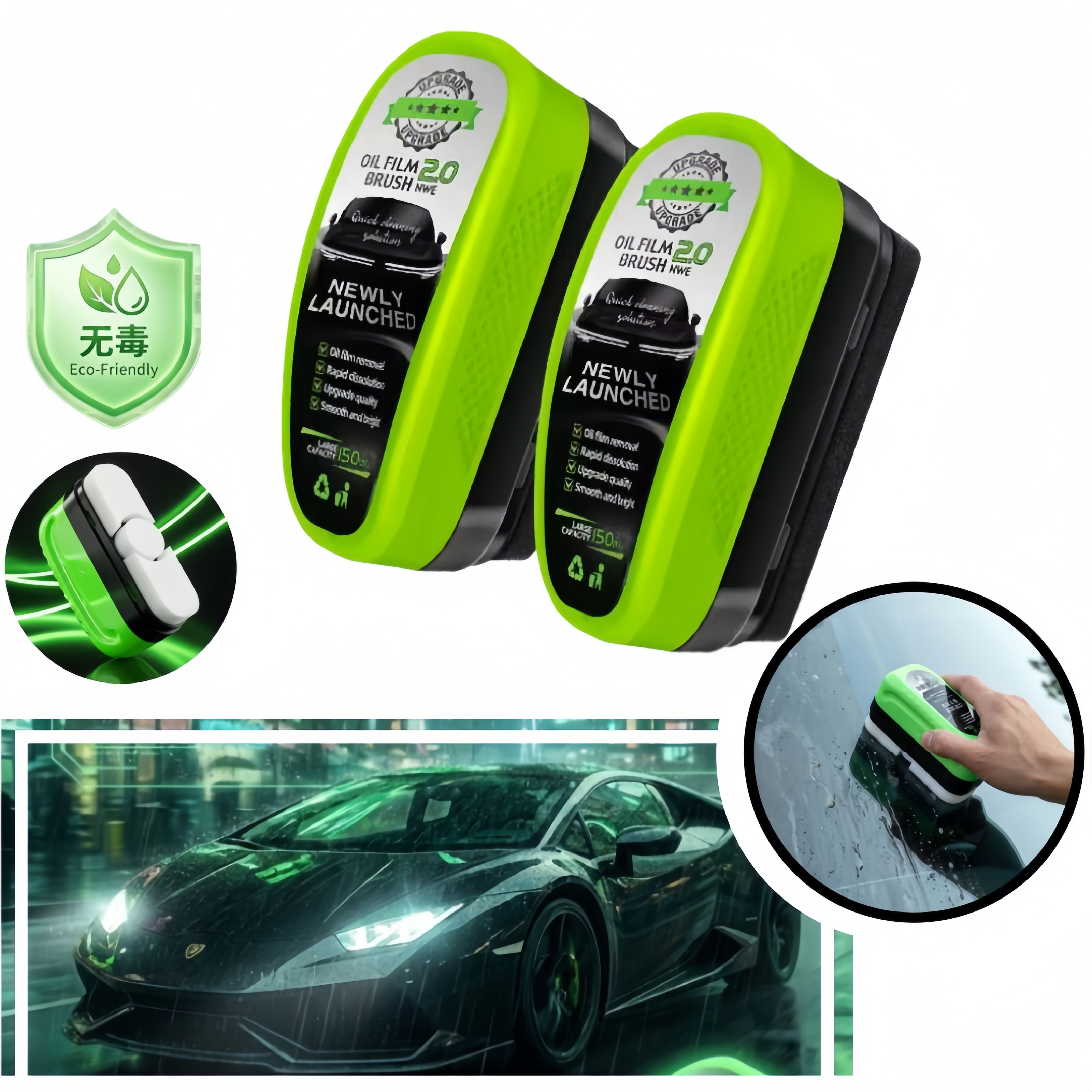 Non Toxic Car Glass Oil Film R - đánh giá và giá Car Detailing Brush