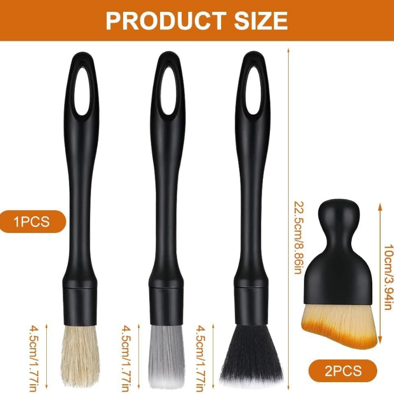 5pcs Automotive Detail Brush K - đánh giá và giá Car Detailing Brush