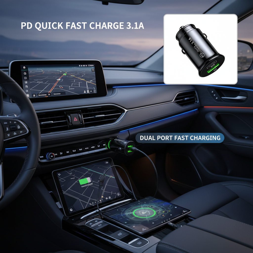 3.1A Fast Charging Car Charger - đánh giá và giá Car Accessories Qc