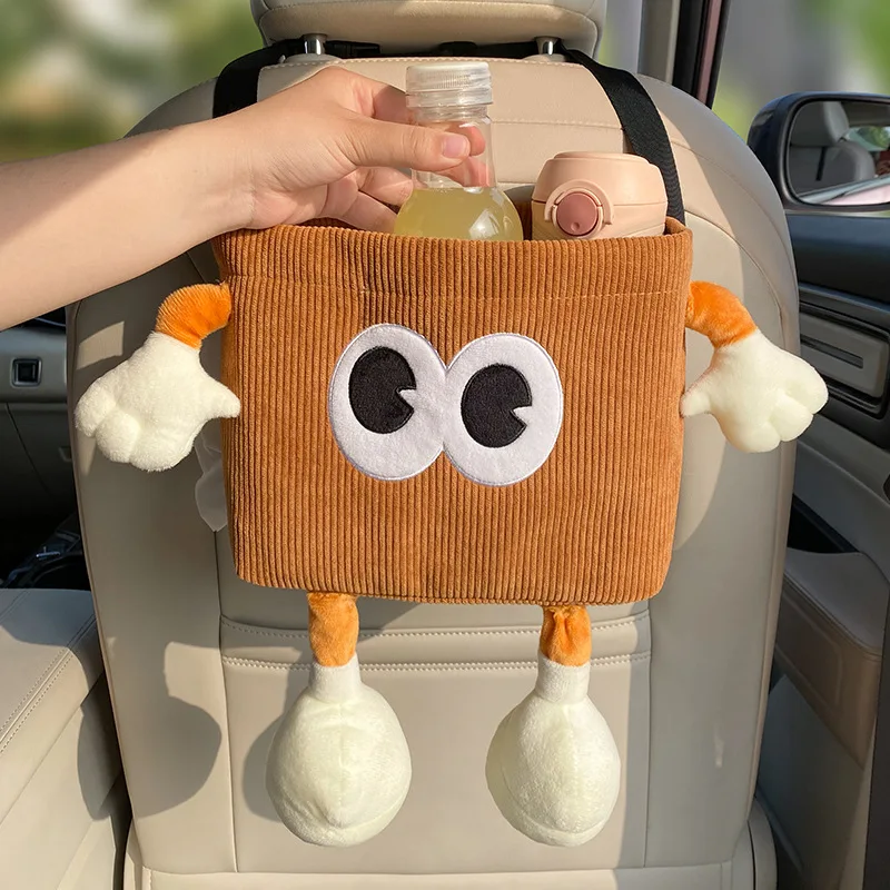 Car Trash Can Bin Cartoon Eye  - đánh giá và giá Car Accessories Hanging
