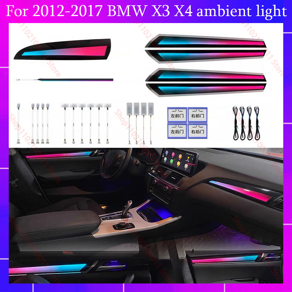 For BMW X3/X4 F25/F26 (2012-20 - đánh giá và giá Led Interior Ambient Light