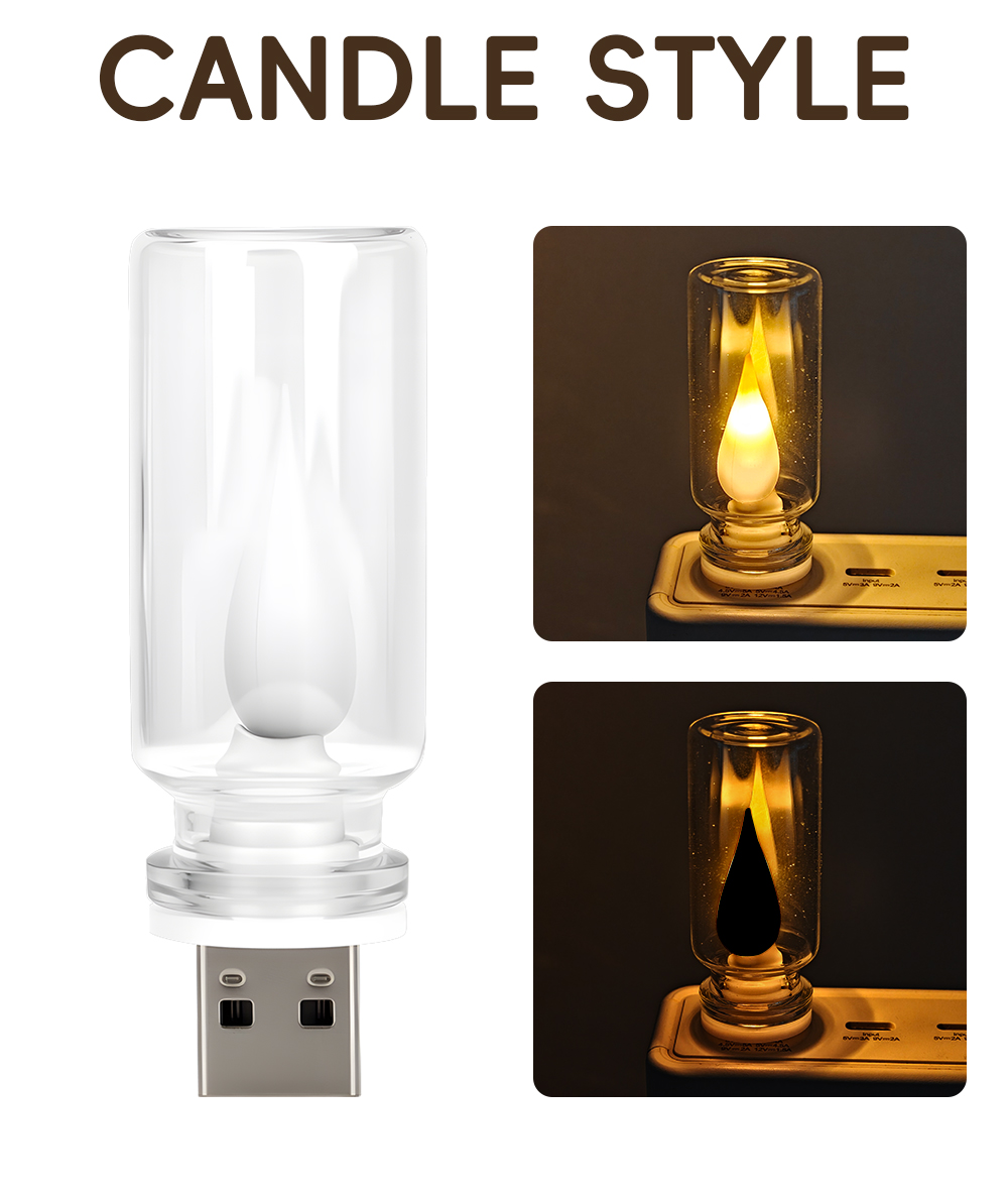 USB LED Flash Candles Light Bu - đánh giá và giá Led Interior Ambient Light