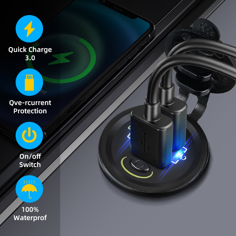 QC3.0 36W Car Usb Charger Auto - đánh giá và giá Car Accessories Qc