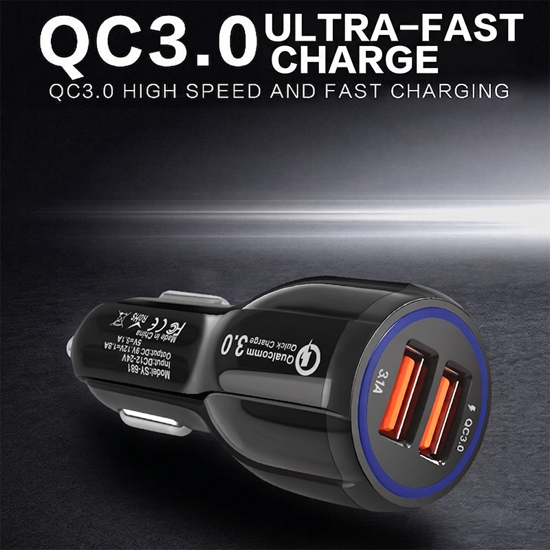 Universal Car Charger Dual USB - đánh giá và giá Car Accessories Qc
