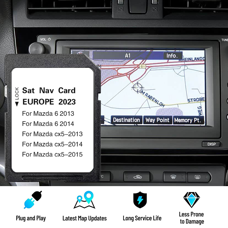 GPS SD Card for Mazda 6 CX-5 V - đánh giá và giá Car Accessories Uk