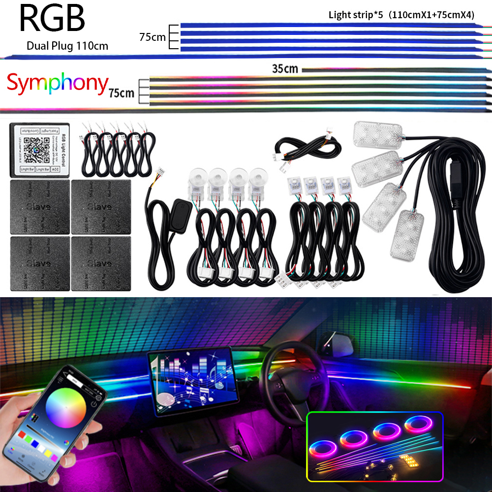 Universal Led Car Ambient Ligh - đánh giá và giá Led Interior Ambient Light