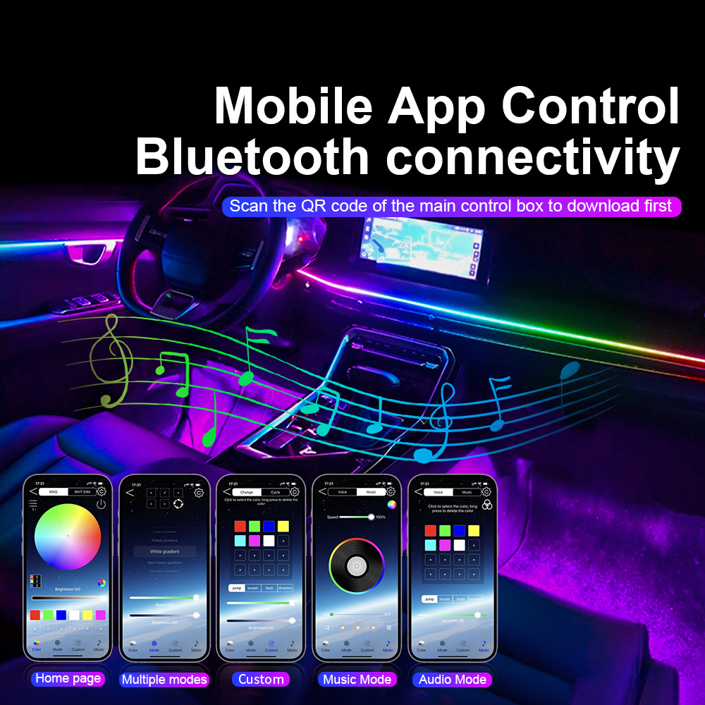 Universal Led Car Ambient Ligh - đánh giá và giá Led Interior Ambient Light